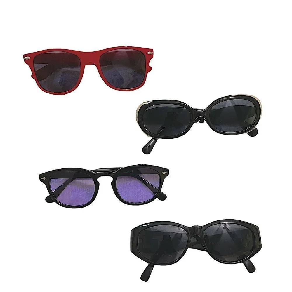 Four pairs of fashion sunglasses